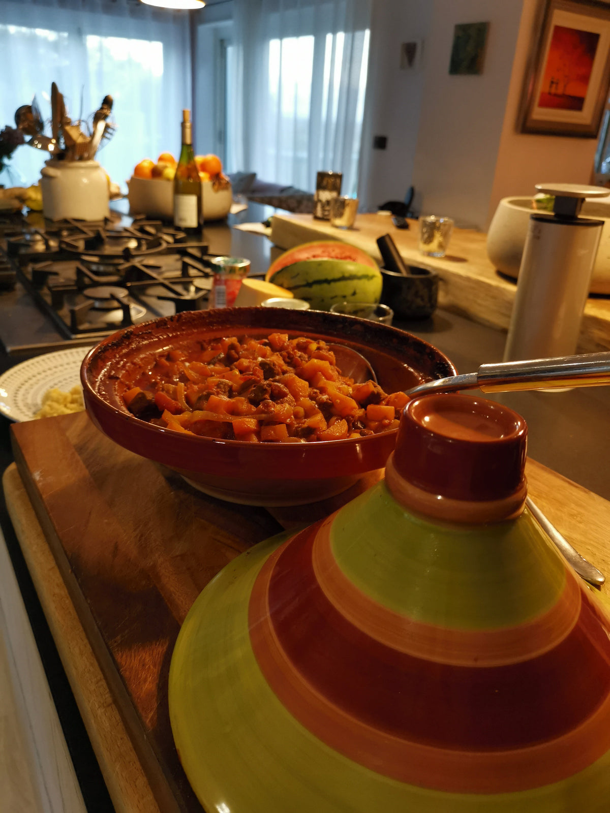 Chicken Tagine with Apricots & Dates